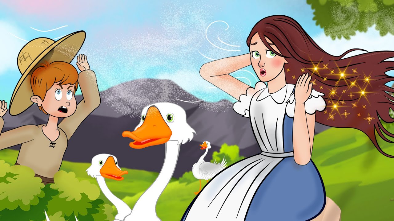 Die Gänsemagd + Rotkäppchen | Märchen für Kinder | Gute Nacht Geschichte