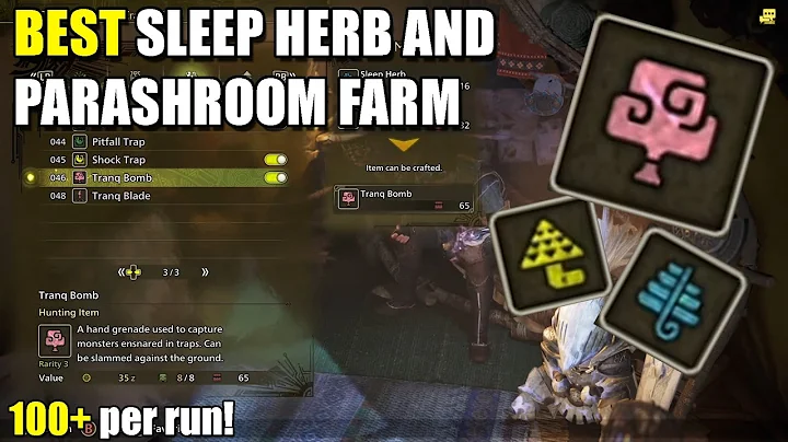 Best Tranq Bomb Farm (Sleep Herbs & Parashrooms) | Monster Hunter Wilds