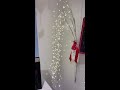Raz 58" LED Lighted Silver Cascading Lighted Christmas Tree Branch Decoration L4037020