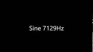 Sine 7129Hz Audio Only