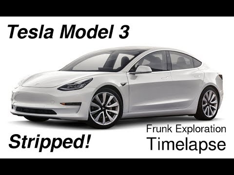 Tesla Model 3 Stripped - Frunk Timelapse