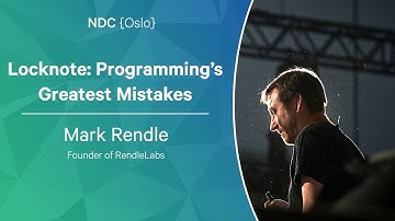 Locknote: Programming’s Greatest Mistakes - Mark Rendle - NDC Oslo 2022