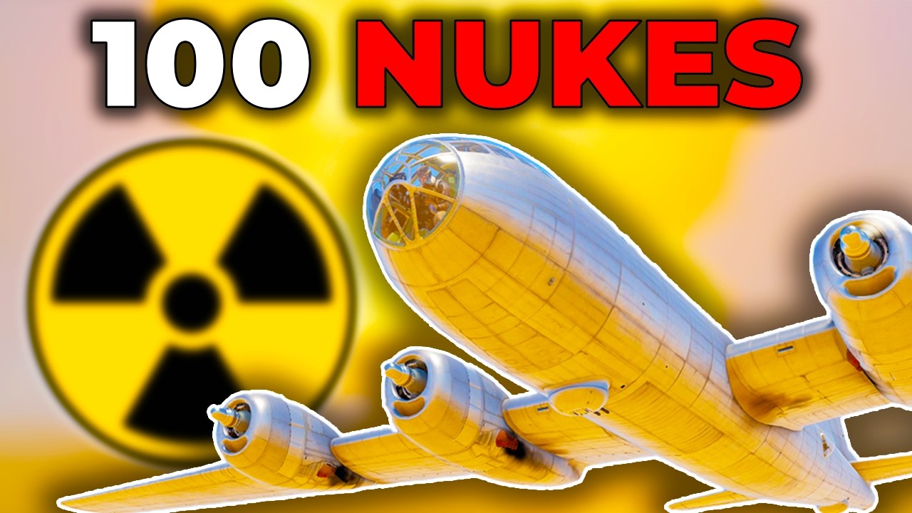 Dropping 100 NUKES 💯☢️ in War Thunder