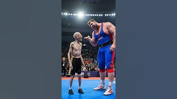 Thin Kung Fu Master VS Strong Combat Expert. #fight #wrestling#boxing #ai