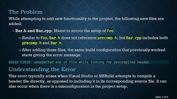 Understanding the C+ +  Precompiled Header Error: C1010 and How to Fix It