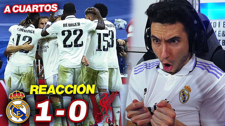 REACCIONES DE UN HINCHA Real Madrid vs Liverpool 1-0 *A CUARTOS DE FINAL*