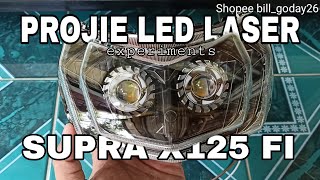 JALAN MALAM - HID PROJECTOR HTR 2,5 55 WATT - SUPRA 125 - LAMPU JAHAT