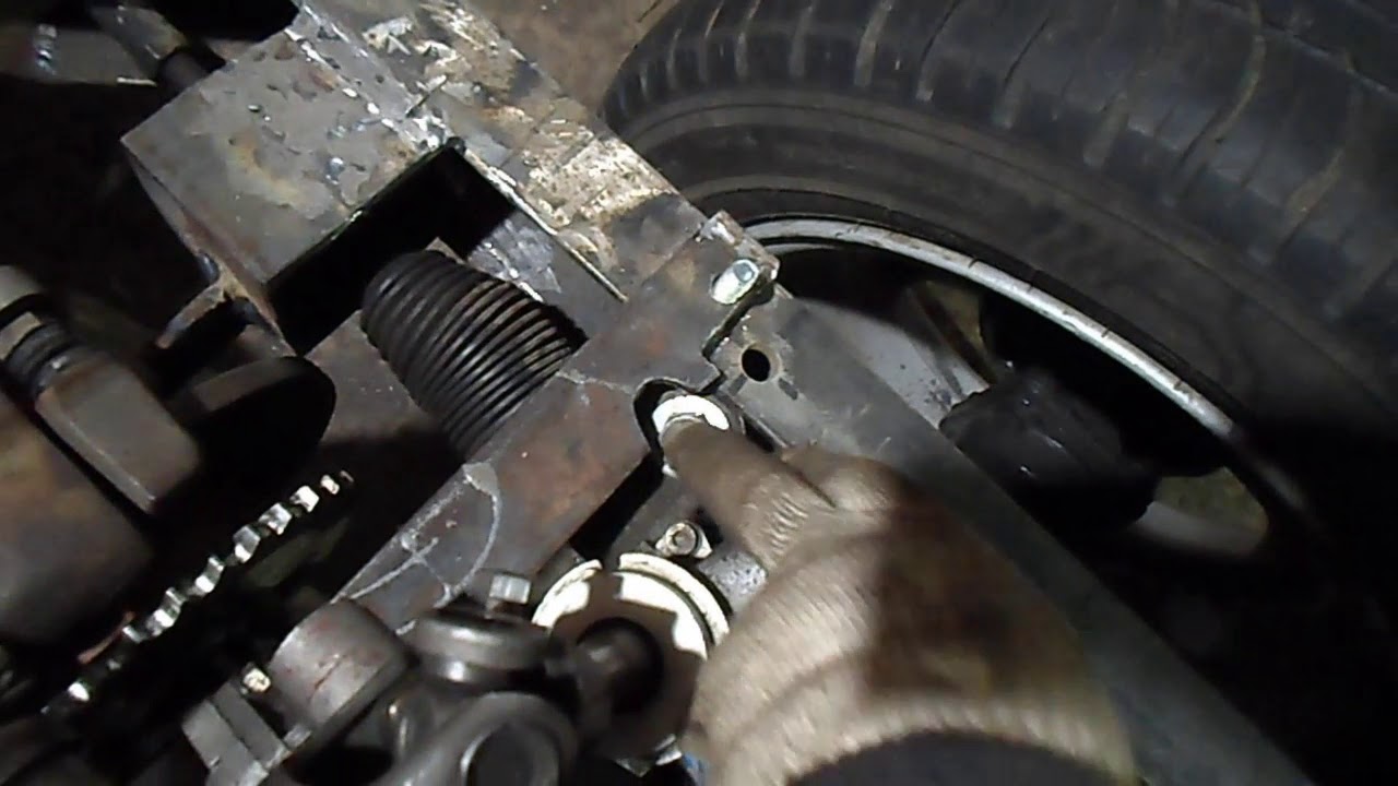 Установка гидро-рейки на мини трактор - YouTube