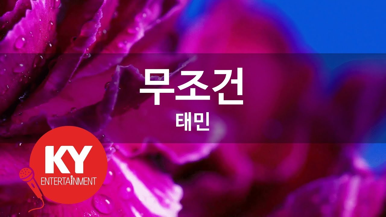 [KY ENTERTAINMENT] 무조건 - 태민 (KY.4807) / KY Karaoke