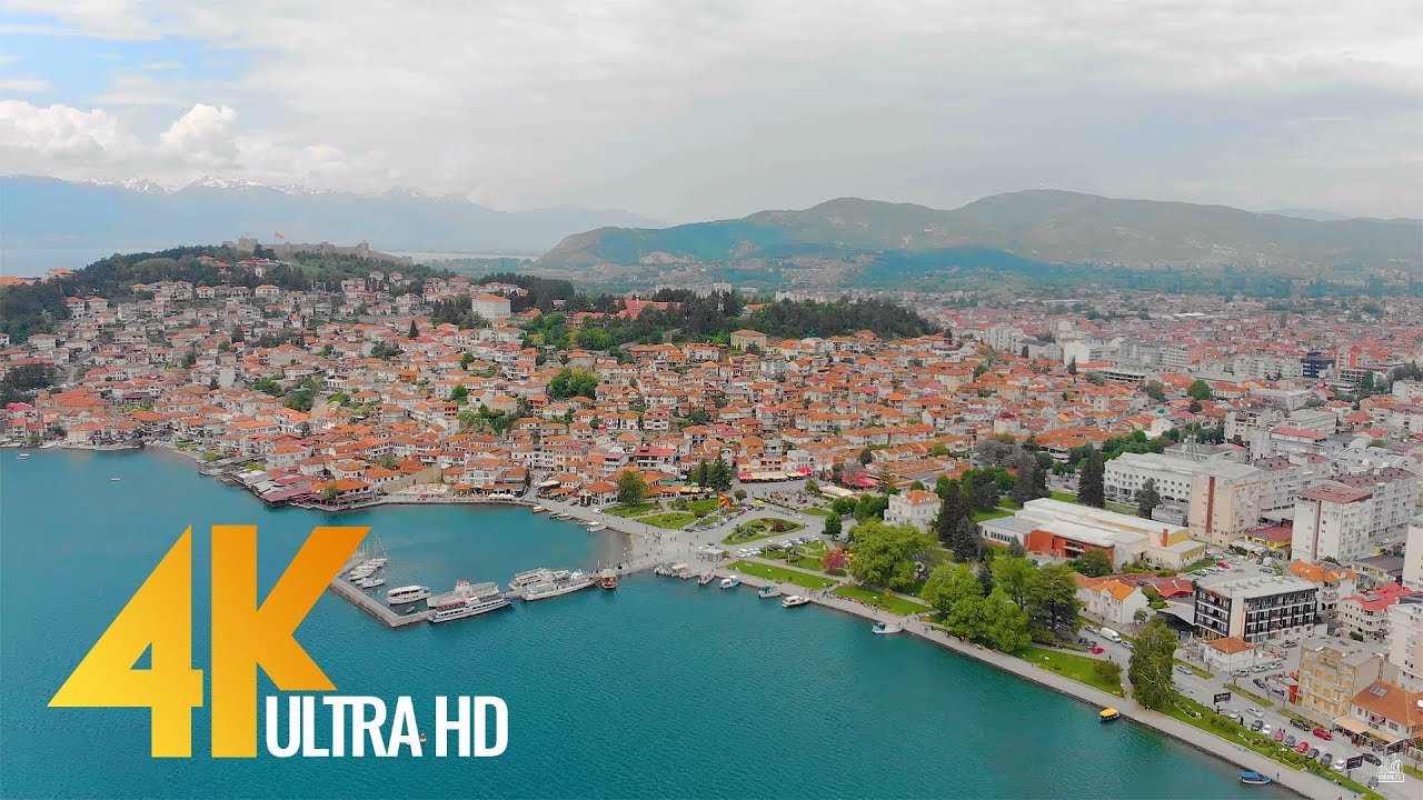 4K Lake Ohrid  Macedonia - Relax Video - Short Travel Guide Travel Journal