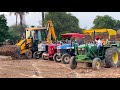 Accident Tractor Running without Driver | JCB 3dx Eco Loading Mud New Holland 5500 John Deere Eicher image