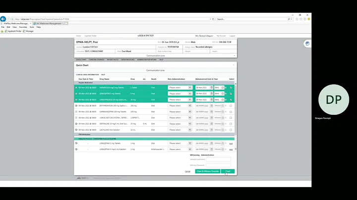 NELFT EPMA Quick Guide - Medication Administration