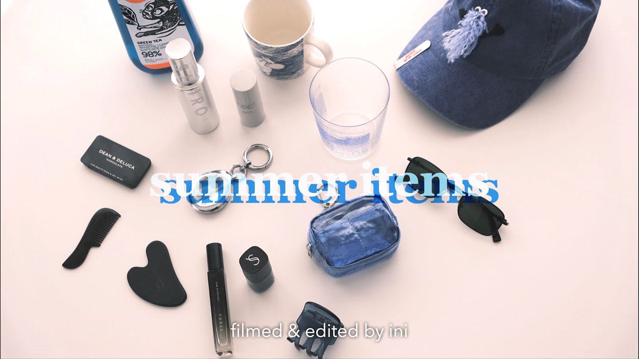 summer items 2025 / 夏の必需品 / 最近買ったもの / ブルーアイテムたち