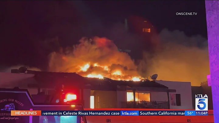 Fire erupts at Rialto apartment complex