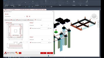 Hướng dẫn vẽ thép tất cả các loại Móng đơn, Móng Cọc, Móng Băng
