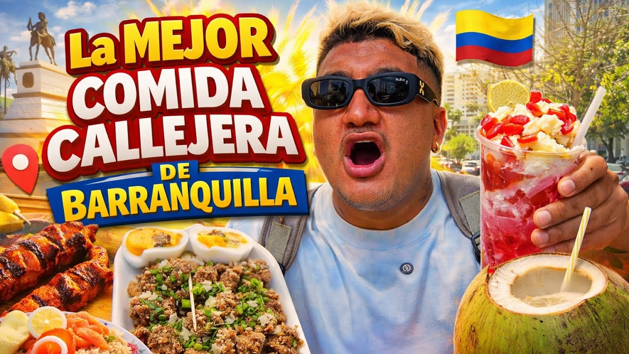 Probando la MEJOR comida callejera de Barranquilla 🇨🇴🔥