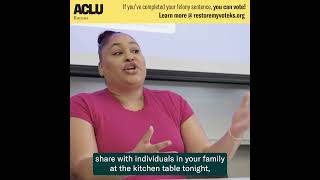 Eliza — You can vote if you've finished your felony sentence!
