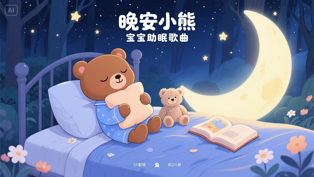 🎵晚安，小熊｜温柔睡前歌曲｜助眠音乐 宝宝入睡必听 - YouTube
