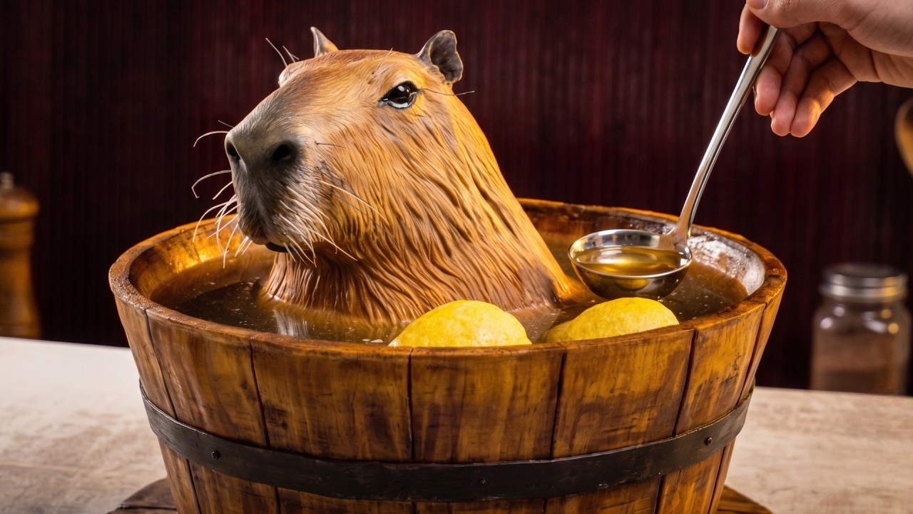  I Submerged a Capybara Cake in Real Tea (Did it Melt?)