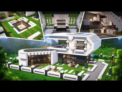 Luxury MODERN HOUSE BUILD in Minecraft thumbnail