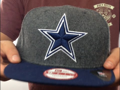 Cowboys 'Classic Melton Snapback' Grey-Navy Hat By New Era