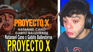 (REACCIÓN) Gabito Ballesteros, Natanael Cano - Proyecto X (Official Visualizer)