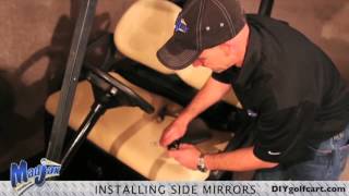 Golf Cart Side Mirrors | How to Install Video | Installing Golf Cart Adjustable Mirrors