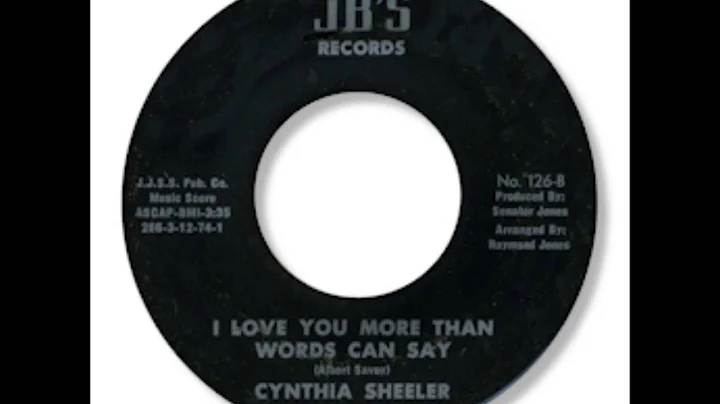 Cynthia Sheeler - I Love You More Than Words Can Say 1973