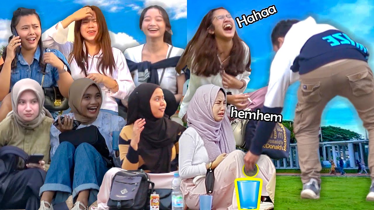 PRANK PENGEMIS KE CEWEK CANTIK TERBAIK TAHUN 2024 PART 1