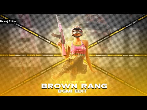 Brown Rang - BGMI velocity montage #devrajeditzz