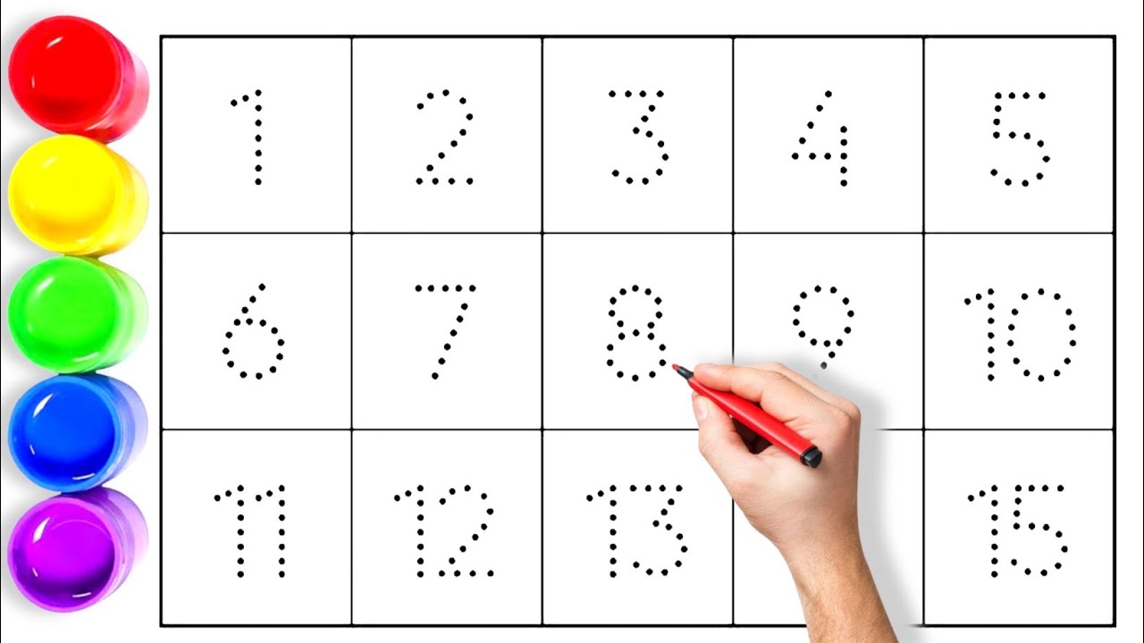 Learn 1 to 15 Number Counting | A For Apple B For Ball | आसान गिनती 1 से 15 तक 