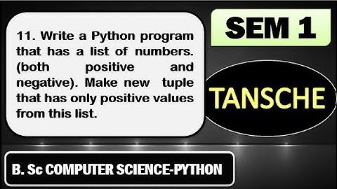 Python program with list of positive and negative numbers.Make new tuple with only positive values