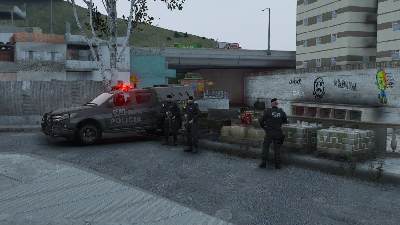 OPERAÇÃO DO BOPE NA FAVELA 4 PRESO, DROGAS APREENDIDAS | GTA 5 POLICIAL