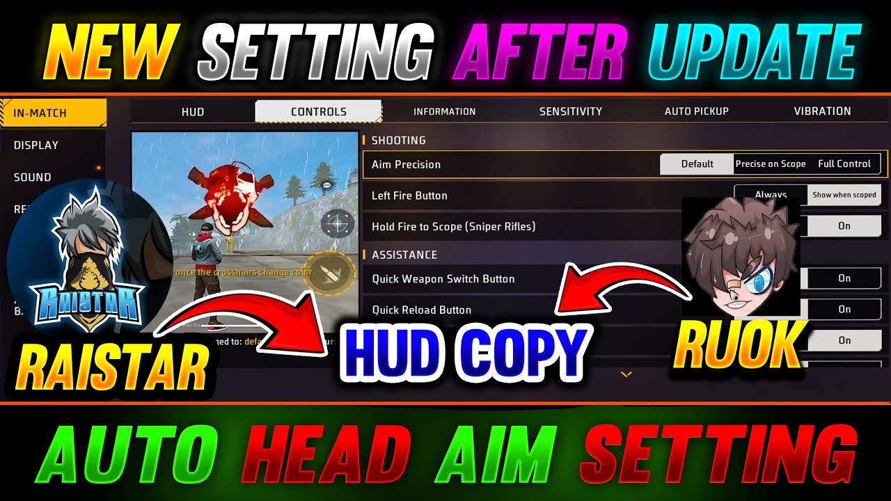 New Control Setting After OB UPDATE in Free Fire - Best Headshot ...