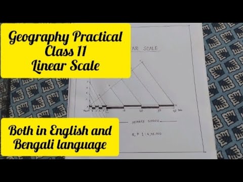 How to draw a Linear Scale #linear scale #geographypractical # ...