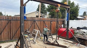 Gantry crane build Caterpillar D2 project extra