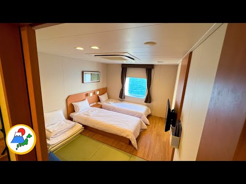 🚢 Japan’s Overnight Ferry in Western and Japanese style Room | 12hour journey from Fukuoka to Osaka