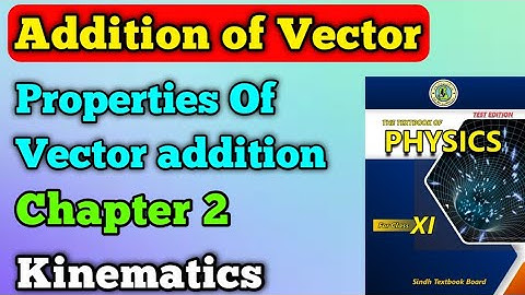 Addition of vector | properties of vector addition chapter 2 kinematics class 11 New physics book