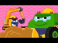 Help! Undefeatable Heros! | Crane | Super Excavator |  Heavy equipment Song For Kids |★ TidiKids