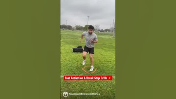 Foot Activation & Break Step Drills for DefensiveBacks #shorts #defensiveback #footwork #breaks
