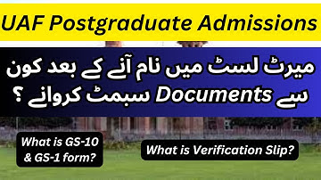 How to Submit Postgraduate Documents in UAF 2023-24 ?