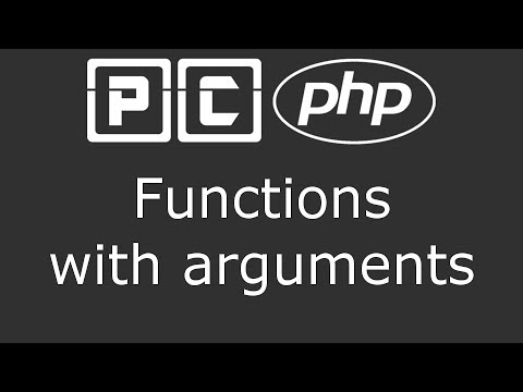 PHP beginners tutorial 36 -  functions with arguments