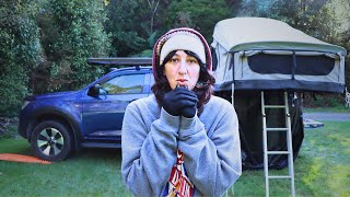 REMOTE New Zealand WINTER CAMPING 🥶 (1ST TIME! 😳)