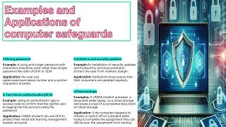 CIC2601/Computer Security Riskks,Safeguards and Computer ethics