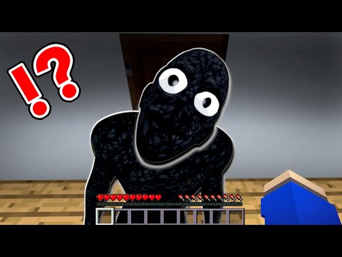 絶対逃げられない😨家に近づいてくる恐怖の黒い男😱【マイクラ マインクラフト】ぽっぴんず