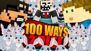 Rock. Paper. Scissors. DEATH!! 100 Ways to DIE! in Minecraft!