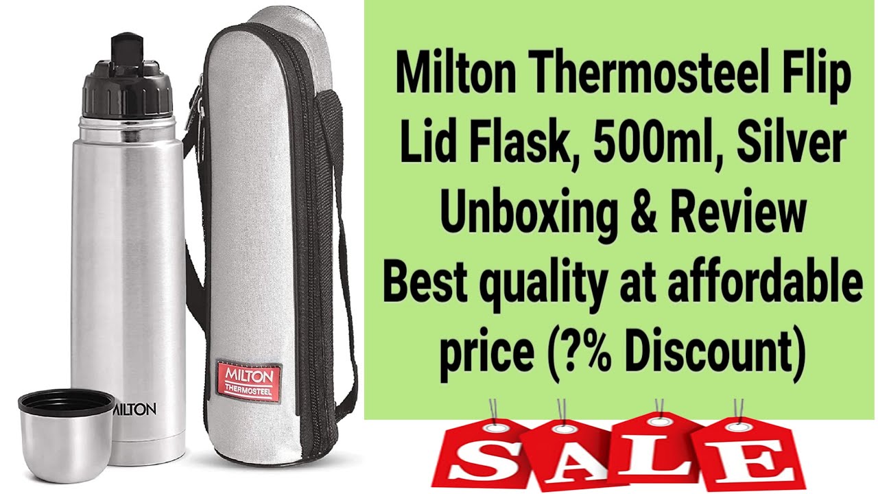 Milton Thermosteel Bullet Flask with Flip Lid 500ml