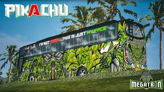 PIKACHU HOLIDAYS MEGATRON||UHD LIVERY||BUSSID||BUS SIMULATOR INDONESIA screenshot 4
