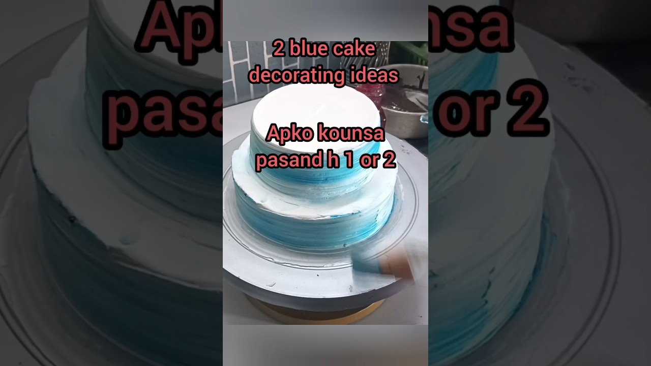 blue cake decorating ideas 