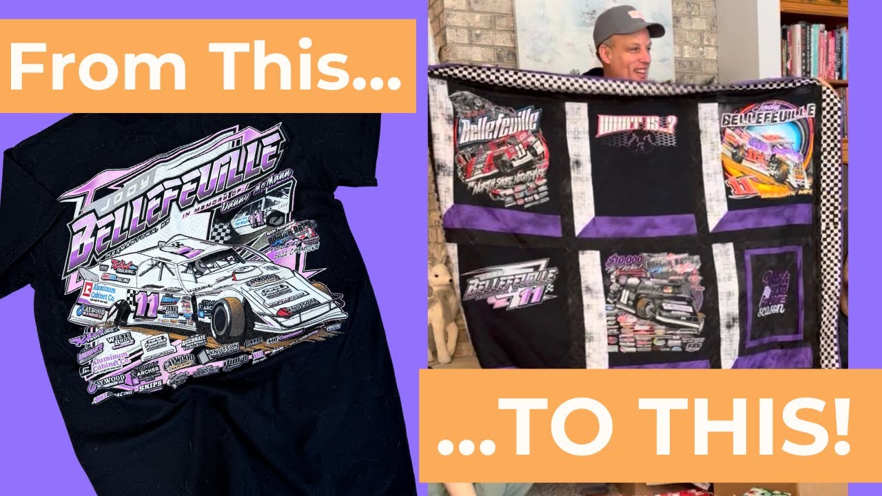 Turning Old T Shirts Into a Quilt Full of Memories - YouTube